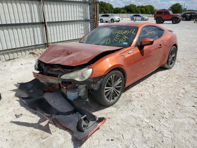 JF1ZNAA12D2725704 - 2013 TOYOTA SCION FR-S ORANGE photo 2