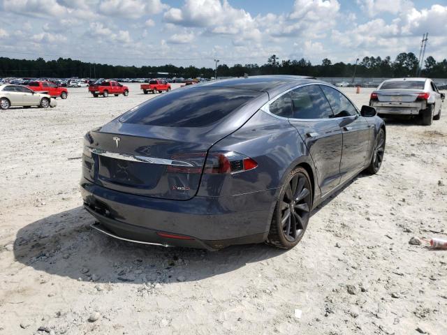 5YJSA1H26FFP68593 - 2015 TESLA MODEL S 85 GRAY photo 4