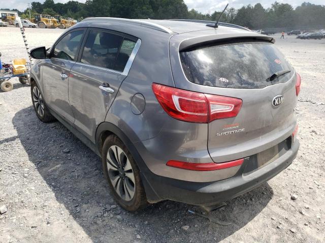 KNDPC3A63D7416583 - 2013 KIA SPORTAGE S GRAY photo 3