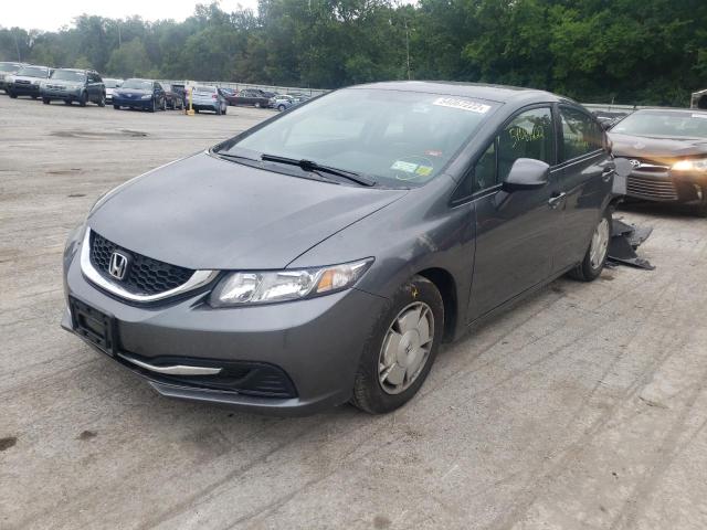 2HGFB2F61DH530699 - 2013 HONDA CIVIC HF GRAY photo 2