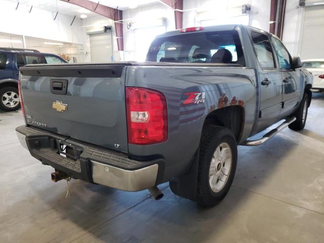 3GCPKSE37BG210357 - 2011 CHEVROLET SILVERADO BLUE photo 4