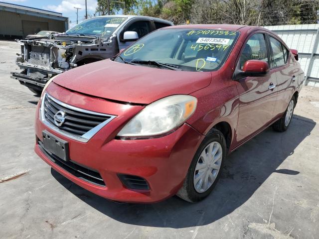 3N1CN7AP0EK456599 - 2014 NISSAN VERSA S  photo 2