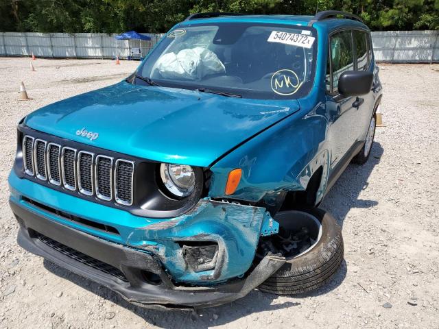 ZACNJCAB9MPM20681 - 2021 JEEP RENEGADE S TURQUOISE photo 9