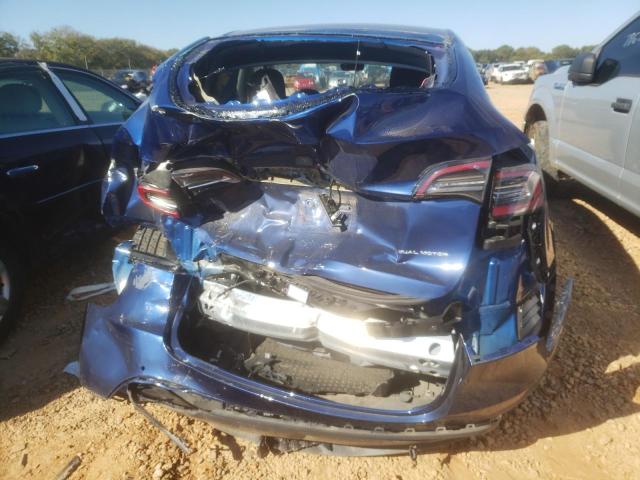 5YJYGDEE2LF011985 - 2020 TESLA MODEL Y أزرق صورة 9