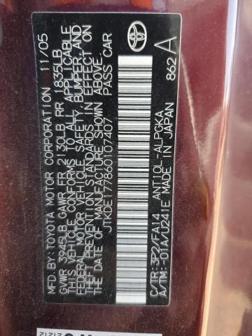 JTKDE177860107407 - 2006 TOYOTA SCION TC  photo 10