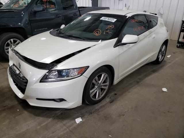 JHMZF1C69BS004405 - 2011 HONDA CR-Z EX WHITE photo 2