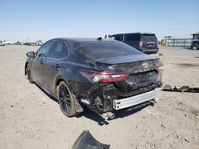 4T1K61BK9MU022083 - 2021 TOYOTA CAMRY XSE CHARCOAL photo 3