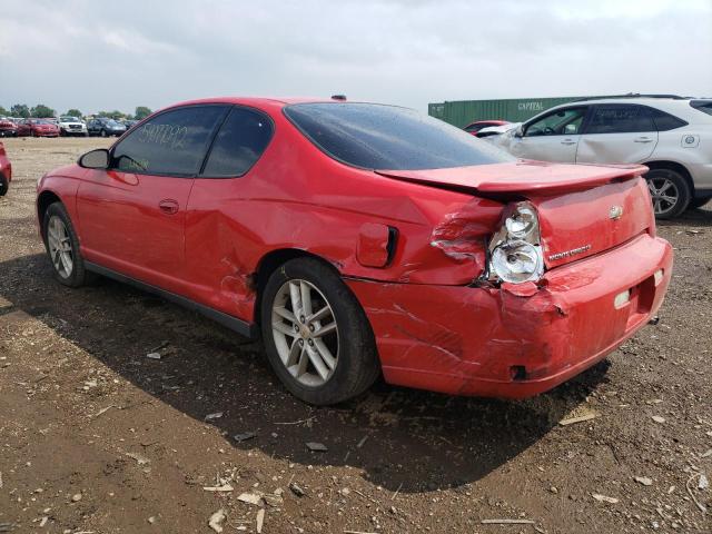 2G1WM15K769234917 - 2006 CHEVROLET MONTE CARL წითელი ფოტო 3