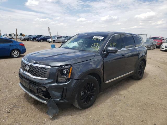 5XYP24HC0LG079750 - 2020 KIA TELLURIDE GRAY photo 2