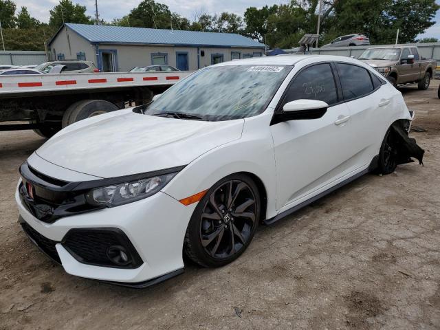 SHHFK7G40JU219953 - 2018 HONDA CIVIC SPOR WHITE photo 2