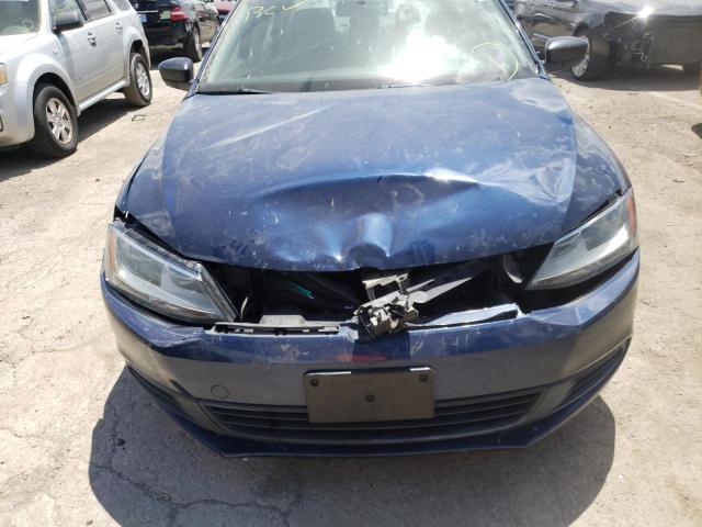 3VW2K7AJ0CM341884 - 2012 VOLKSWAGEN JETTA BASE Կապույտ լուսանկար 9