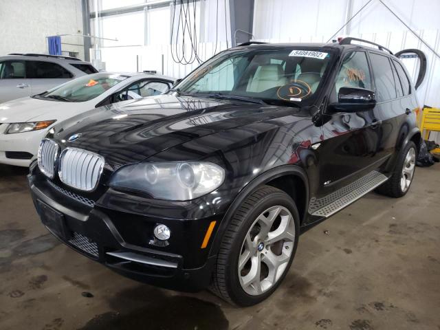 5UXFE83517LZ40204 - 2007 BMW X5 4.8I BLACK photo 2