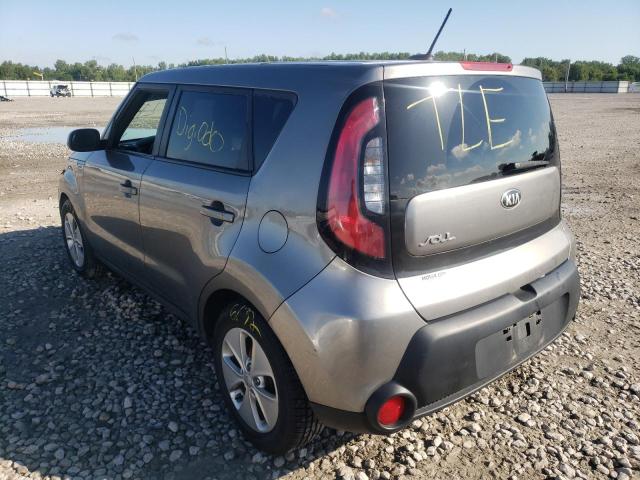 KNDJN2A22G7325476 - 2016 KIA SOUL GRAY photo 3