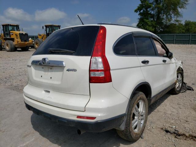 5J6RE4H58BL029533 - 2011 HONDA CRV WHITE photo 4