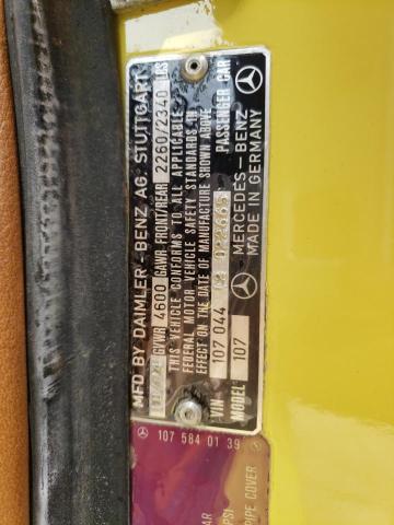 10704412022665 - 1975 MERCEDES-BENZ 450 SL YELLOW photo 10