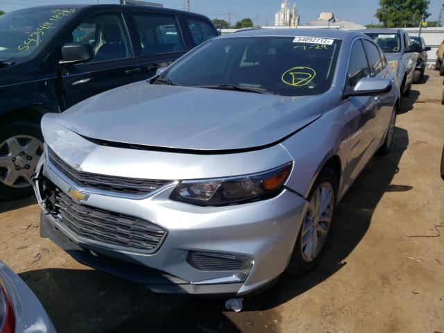 1G1ZD5ST2JF110376 - 2018 CHEVROLET MALIBU  LT SILVER photo 2