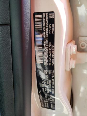 ZACCJAAH0HPF71806 - 2017 JEEP RENEGADE S WHITE photo 10