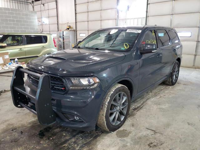 1C4RDJDGXJC160329 - 2018 DODGE DURANGO GT GRAY photo 2