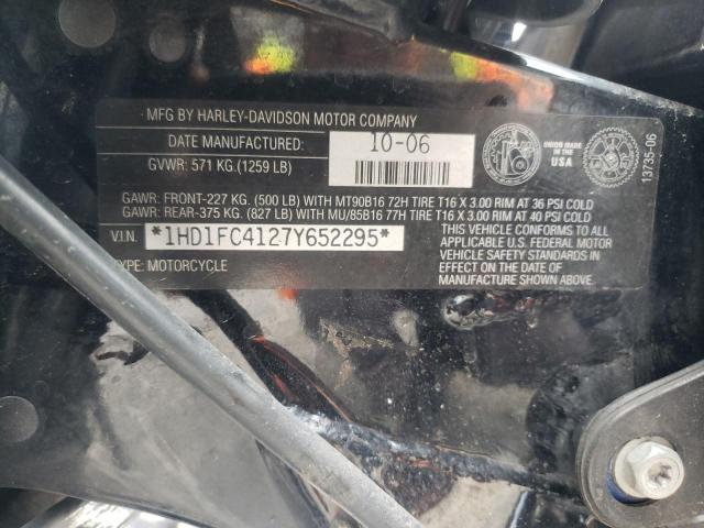 1HD1FC4127Y652295 - 2007 HARLEY-DAVIDSON FLHTCUI 蓝色 照片 10