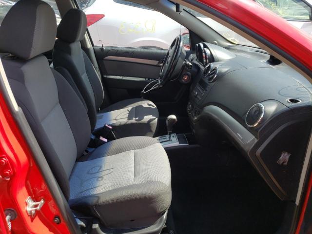 KL2TD66E69B692129 - 2009 PONTIAC G3 RED photo 5