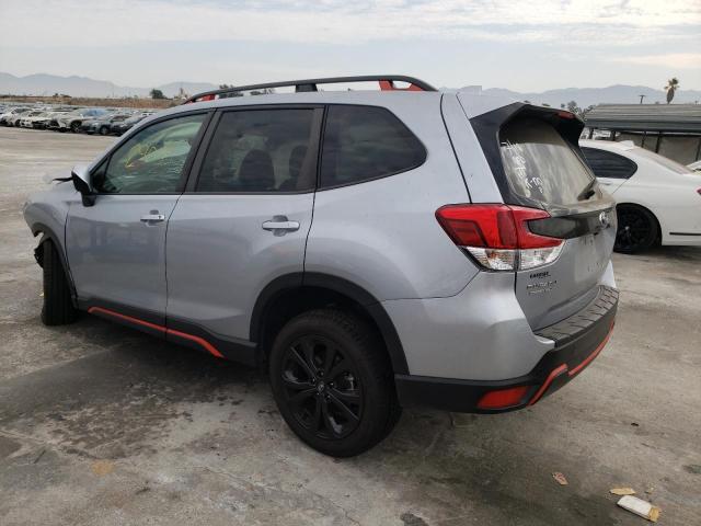 JF2SKARCXLH436979 - 2020 SUBARU FORESTER S SILVER photo 3