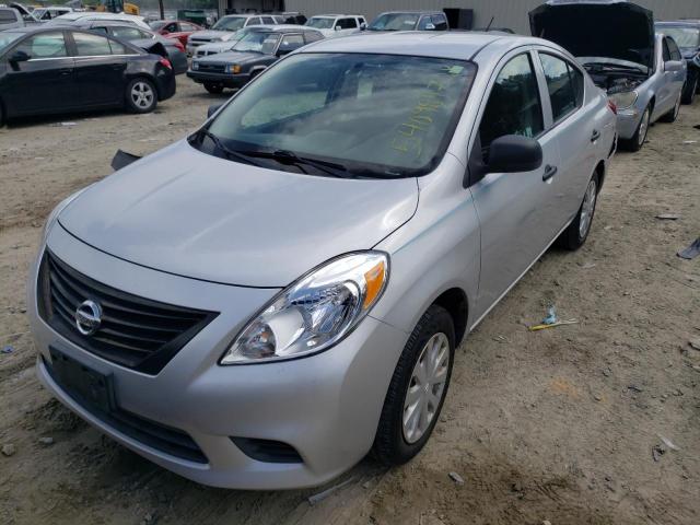 3N1CN7AP6CL920678 - 2012 NISSAN VERSA S SILVER photo 2