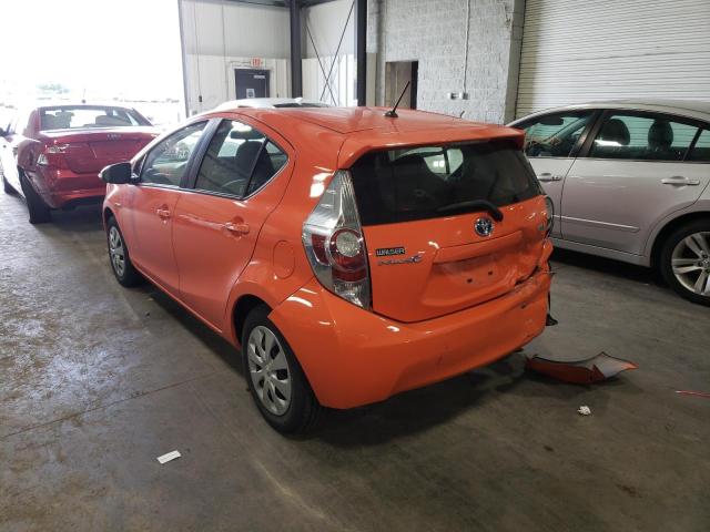 JTDKDTB30E1077670 - 2014 TOYOTA PRIUS C ORANGE photo 3