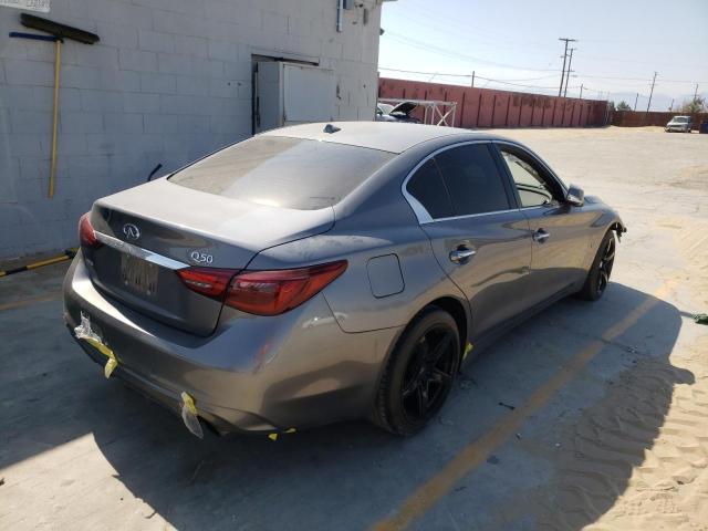 JN1EV7AR2KM557844 - 2019 INFINITI Q50 LUXE GRAY photo 4