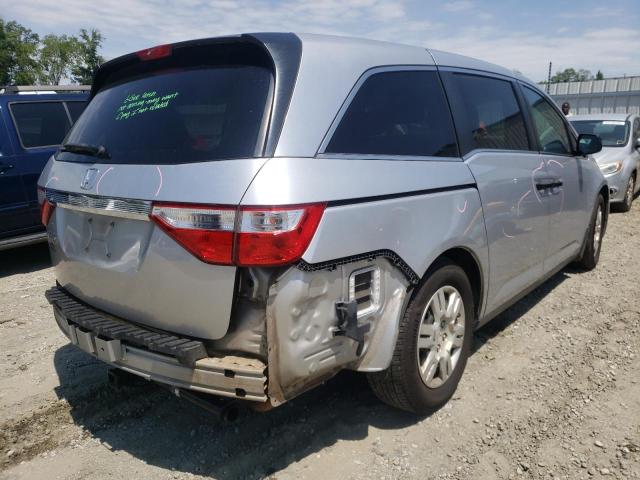 5FNRL5H23CB023571 - 2012 HONDA ODYSSEY LX SILVER photo 4