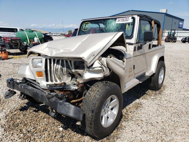 1J4FY49S2SP268356 - 1995 JEEP WRANGLER SILVER photo 2