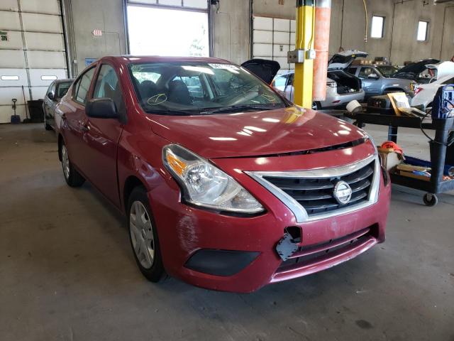 3N1CN7AP8FL942038 - 2015 NISSAN VERSA S MAROON photo 1