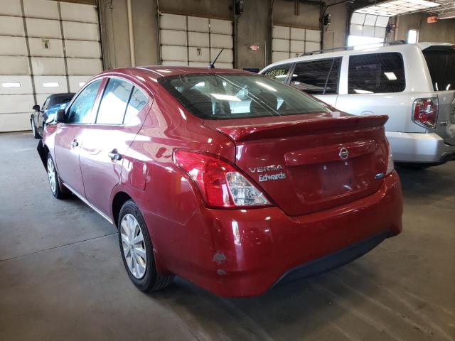 3N1CN7AP8FL942038 - 2015 NISSAN VERSA S MAROON photo 3