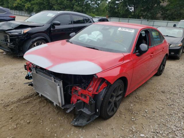 2HGFE2F51NH515054 - 2022 HONDA CIVIC SPOR RED photo 2