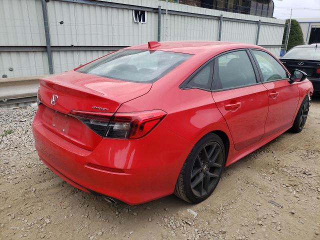 2HGFE2F51NH515054 - 2022 HONDA CIVIC SPOR RED photo 4