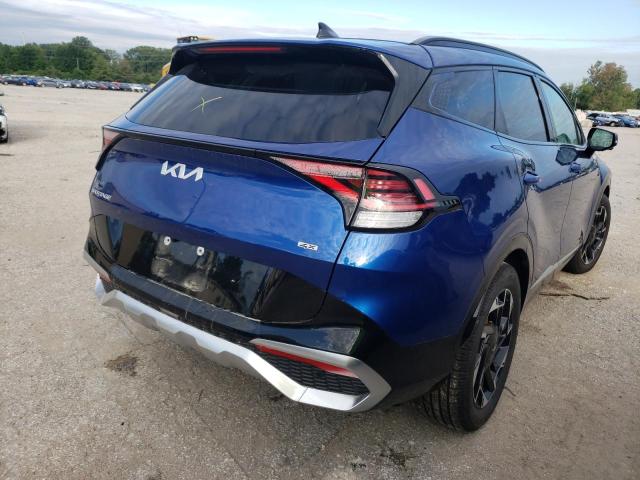 5XYK5CAF6PG001883 - 2023 KIA SPORTAGE S BLUE photo 4