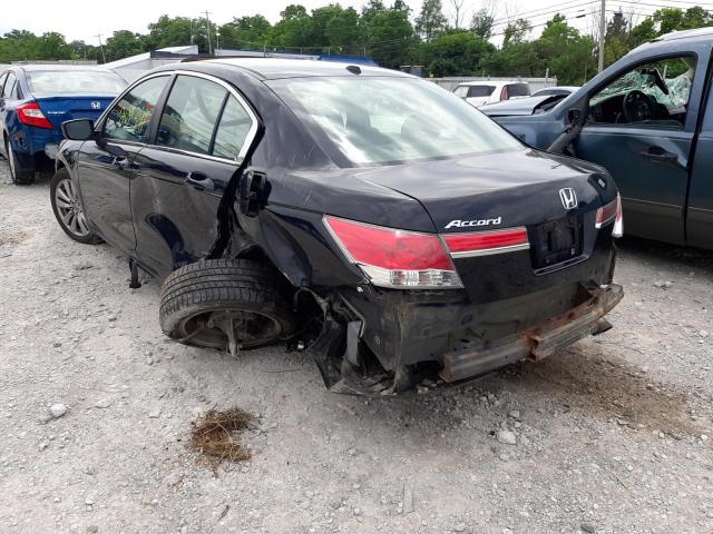 1HGCP2F85CA005650 - 2012 HONDA ACCORD EXL BLACK photo 3