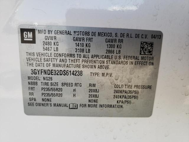 3GYFNDE32DS614238 - 2013 CADILLAC SRX PERFOR 白色 照片 10