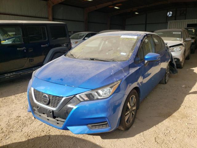 3N1CN8EV1LL876295 - 2020 NISSAN VERSA SV BLUE photo 2