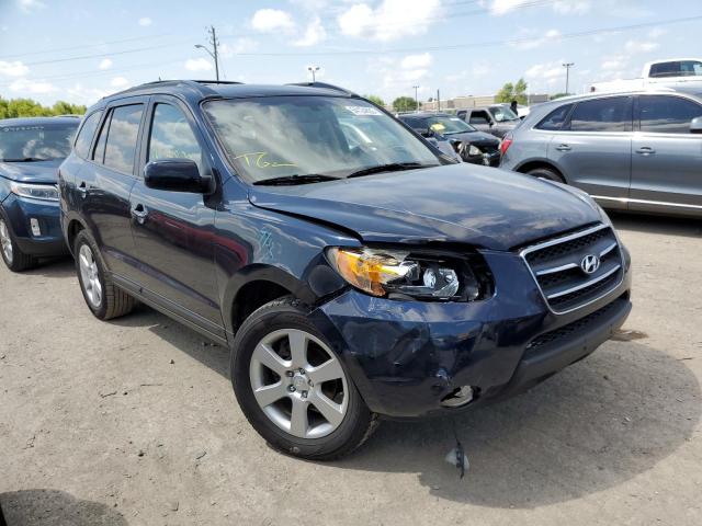 5NMSH13E89H242787 - 2009 HYUNDAI SANTA FE S BLUE photo 1