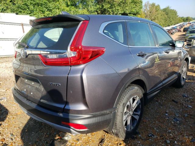 2HKRW6H32JH223720 - 2018 HONDA CR-V LX GRAY photo 4