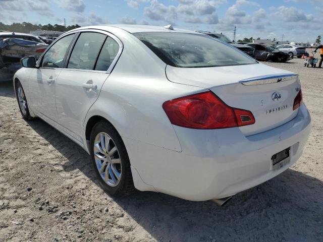 JNKCV61E59M303078 - 2009 INFINITI G37 BASE WHITE photo 3