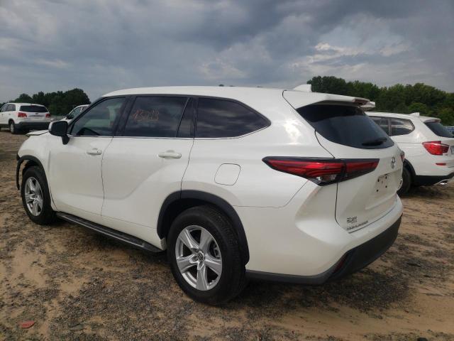 5TDZZRAH2MS518460 - 2021 TOYOTA HIGHLANDER WHITE photo 3