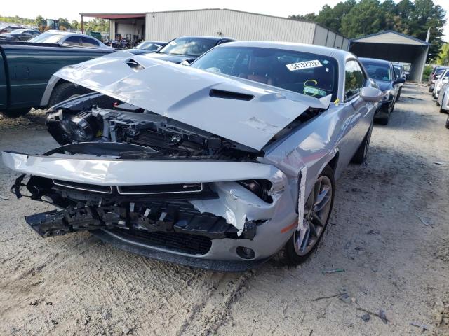 2C3CDZGG2MH658238 - 2021 DODGE CHALLENGER GRAY photo 2