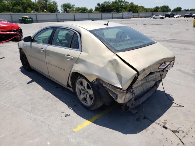 1G1ZC5EB8AF154663 - 2010 CHEVROLET MALIBU 1LT 米色 照片 3