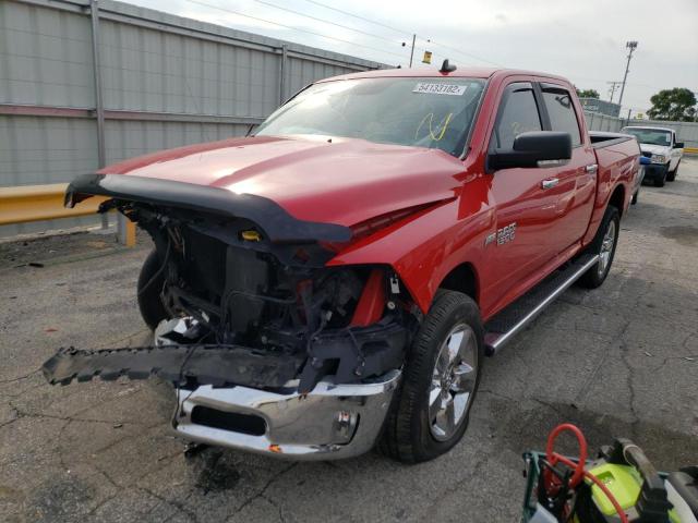 3C6RR7LT5JG230519 - 2018 RAM 1500 SLT RED photo 2