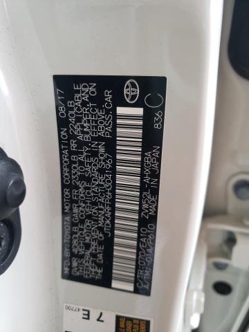 JTDKARFP6H3041967 - 2017 TOYOTA PRIUS PRIM 白色 照片 10