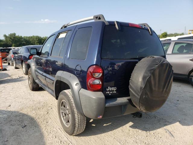 1J4GL38K16W163706 - 2006 JEEP LIBERTY RE BLUE photo 3