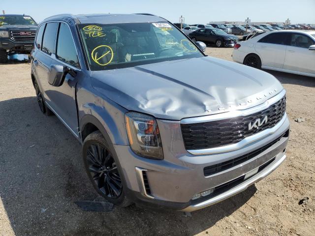 5XYP5DHC2NG244515 - 2022 KIA TELLURIDE GRAY photo 1