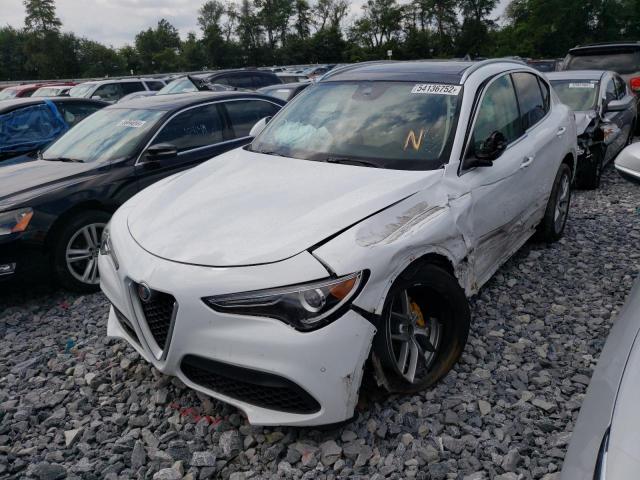 ZASPAKBN7K7C45136 - 2019 ALFA ROMEO STELVIO TI WHITE photo 2