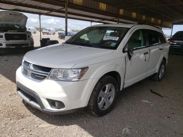 3D4PG1FG0BT562123 - 2011 DODGE JOURNEY MA WHITE photo 2